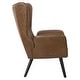 preview thumbnail 71 of 92, Upholstered Wingback Armchair Leisure Accent Chair, Single - 40.55" H x 28.34" W x 33.1" D