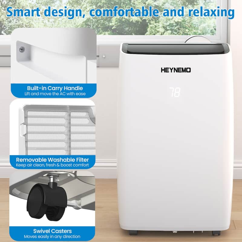 14,000 BTU 3-in-1 Portable Air Conditioner