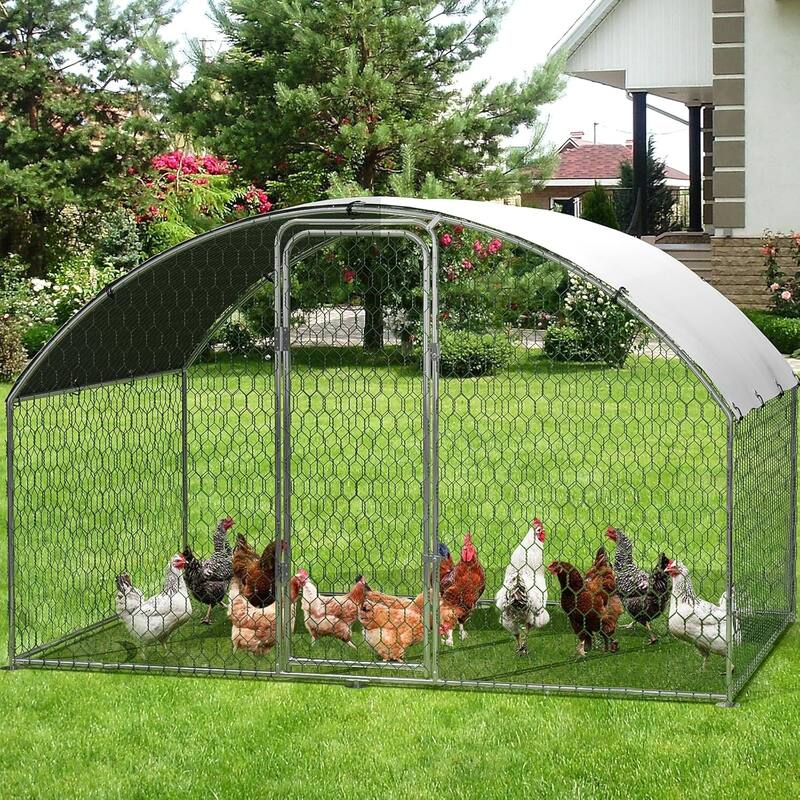 Large Walk-in Chicken Runs with Cover - 9.8×6.5×6.5FT