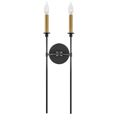 Lark 83072 Hux 2 Light 24" Tall Wall Sconce