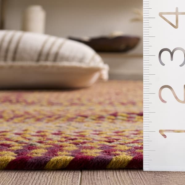 dimension image slide 1 of 2, SAFAVIEH Handmade Braided Chandrima Cotton Rug