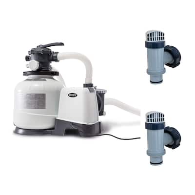 Intex 2800 GPH Above Ground Pool Sand Filter Pump w/ Plunger Valves Parts (Pair) - 45.84