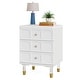 preview thumbnail 14 of 12, 3-Drawer Bedside Table Nightstand for Bedroom