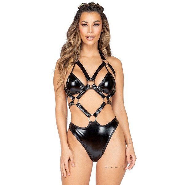 latex monokini