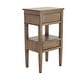 preview thumbnail 54 of 56, Brown Wood Storage Bench with Upholstered Seat - 42 x 15 x 20