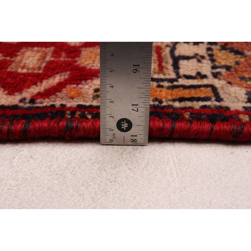ECARPETGALLERY Hand-knotted Melis Vintage Red Wool Rug - 4'7 x 12'10