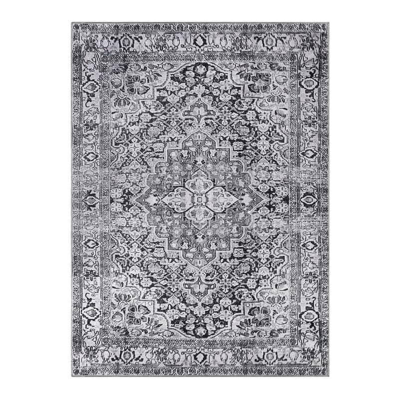 Superior Elodie Geometric Floral Medallion Indoor Area Rug