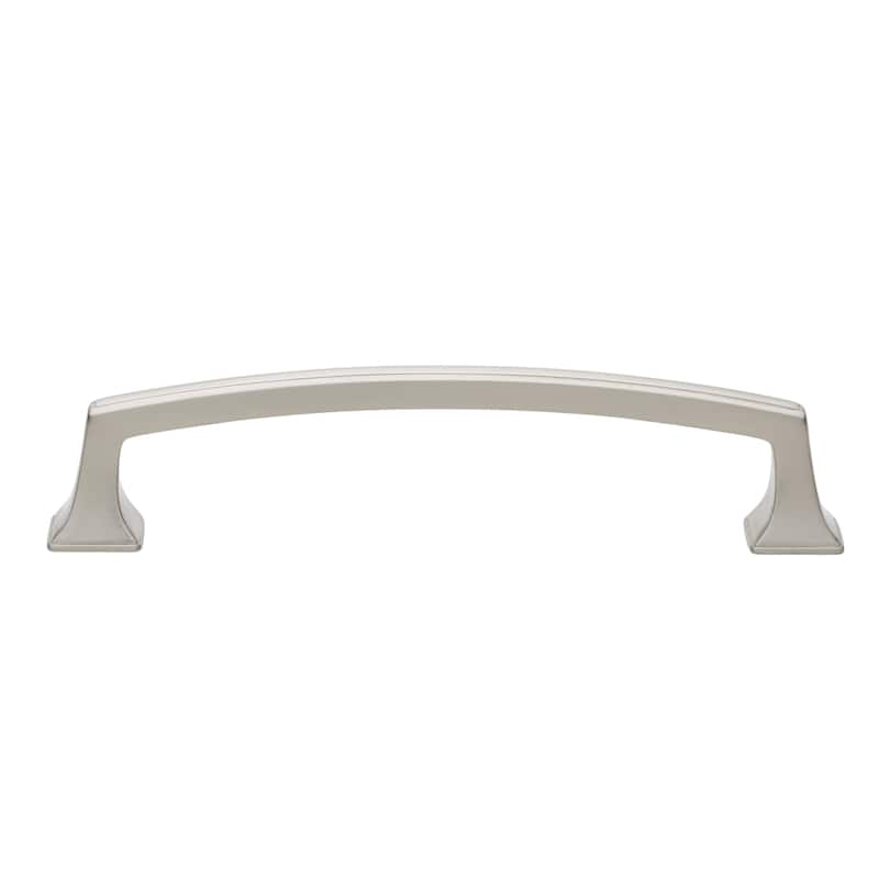 GlideRite 5-inch CC Deco Base Satin Nickel Cabinet Hardware Drawer Pulls (Pack of 10 or 25)