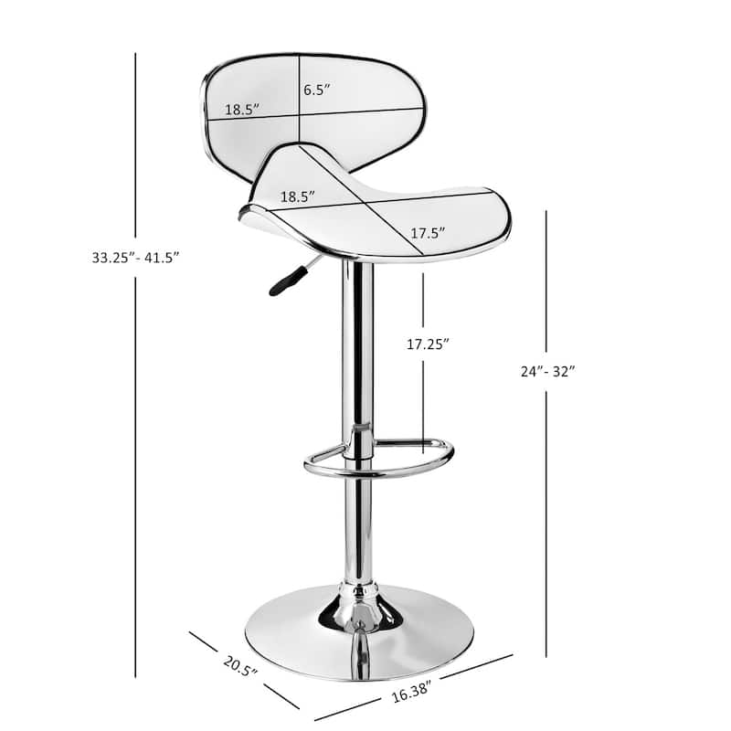 Linon Lorena Adjustable Barstool