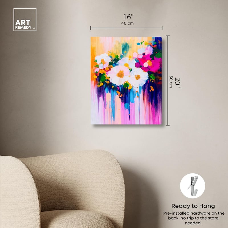 Contrast of Purity I Canvas by Art Remedy, Gallery Wrapped