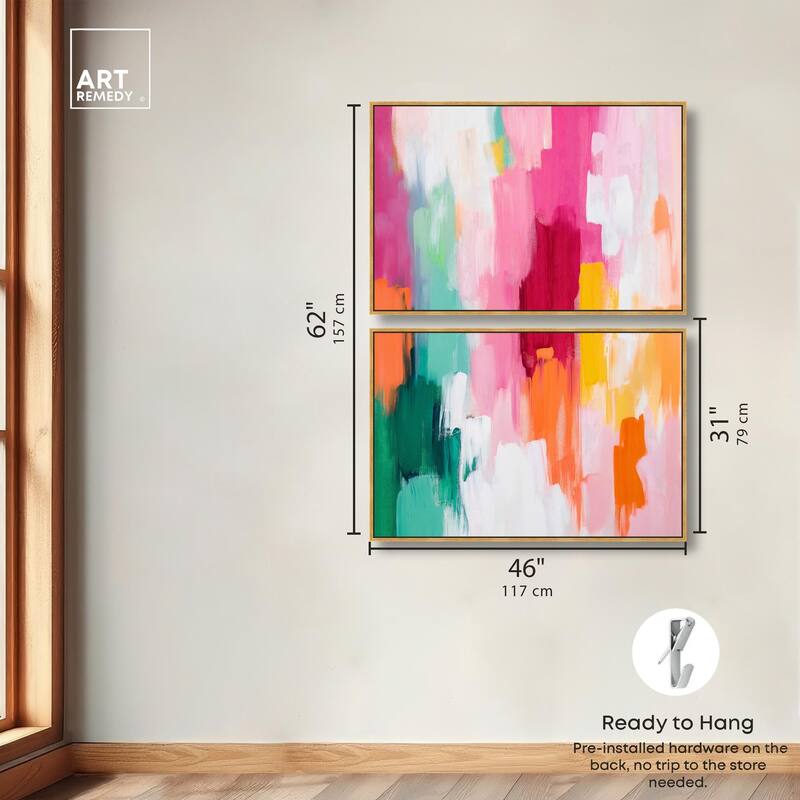 Playful Palette III Canvas Set of 2 by Art Remedy