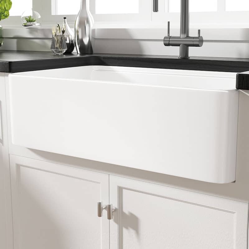 Eridanus Fireclay Workstation Farmhouse Kitchen Sink