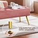 preview thumbnail 31 of 30, Yaheetech Upholstered Footstool Velvet Ottoman Button-Tufted Table Bench - 45"×16"×17"