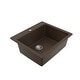 preview thumbnail 51 of 59, Karran Top Mount 25 in. Single Bowl Quartz Kitchen Sink Kit