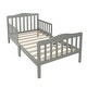 preview thumbnail 14 of 19, Modern Design Wooden Baby Toddler Bed Furniture with Safety Guardrails