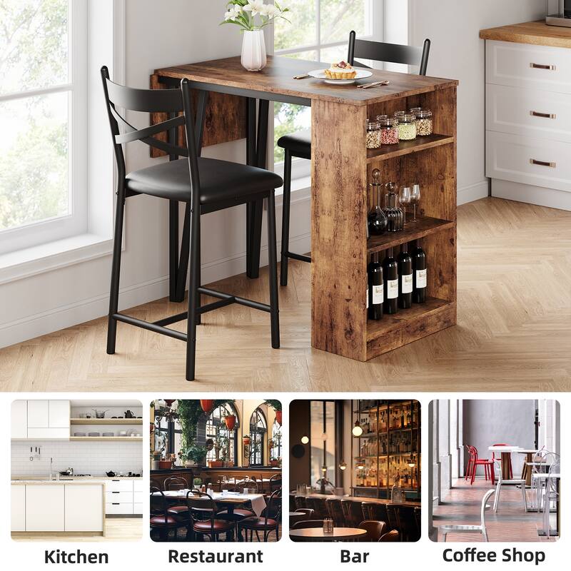 Kitchen Bar Table and Chairs for 2