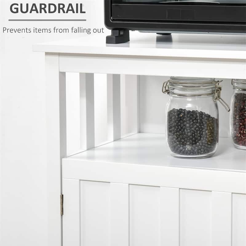 Kitchen Buffet Cabinet with Doors and Adjustable Shelves