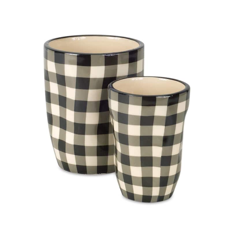 Wavy Patterned Planter or Vase (Set of 6)