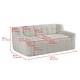 preview thumbnail 3 of 7, Full Compression Sofa Simplified Style Modular Sofa
