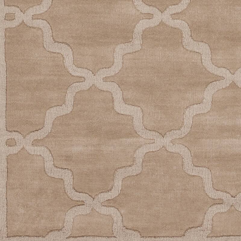 Hand-Tufted Amy Tone-on-Tone Lattice Wool Area Rug