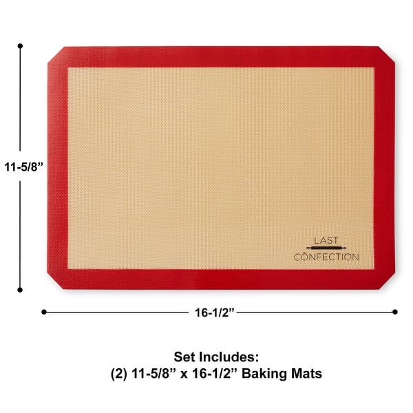 dimension image slide 0 of 2, Silicone Baking Mats NonStick Baking Sheet Liners