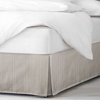 6ix Tailors Payton Natural Melange Bed Skirt 15"