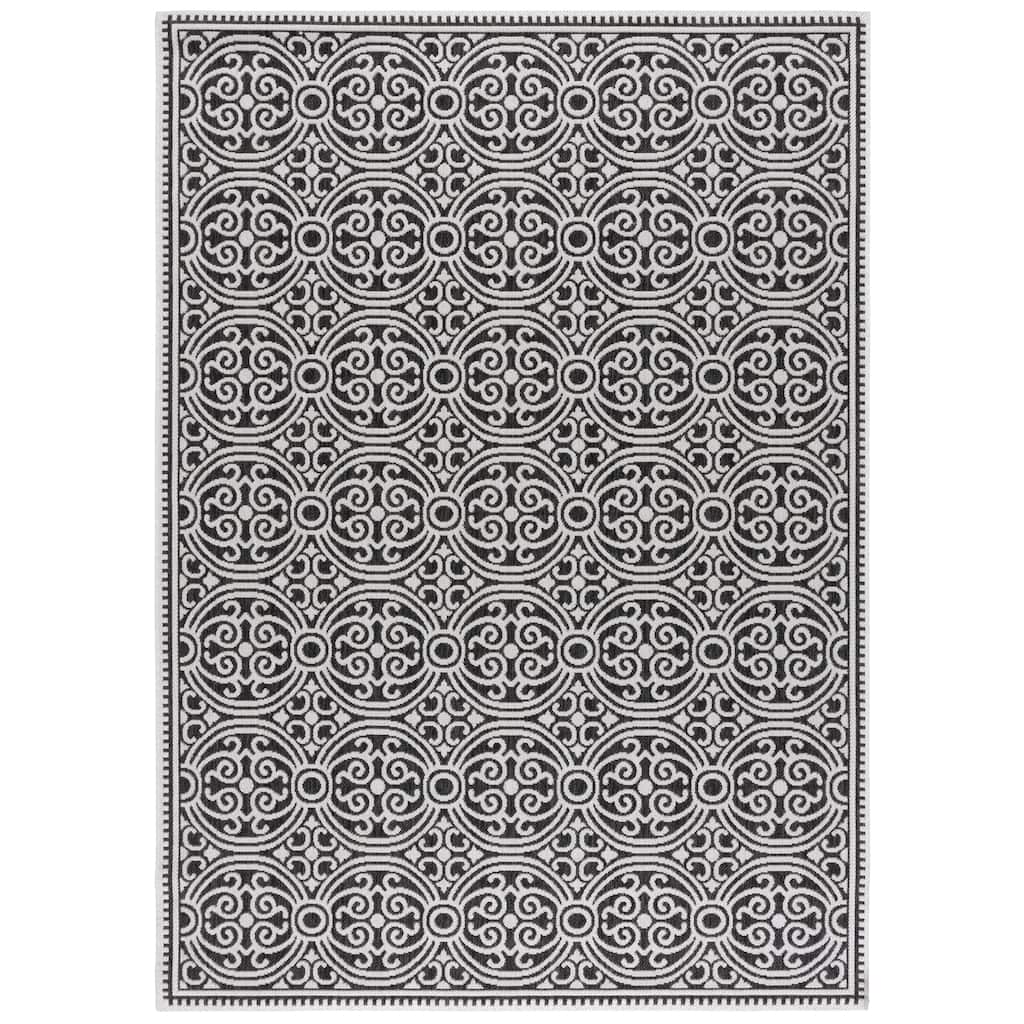 Martha Stewart Marelle Contemporary Rug - Light Grey/Charcoal - Light Grey/Charcoal - 2PC - 5'3" x 7'