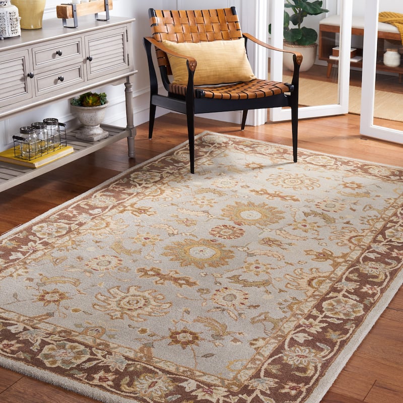 SAFAVIEH Handmade Anatolia Iran Traditional Oriental Hand-spun Wool Rug