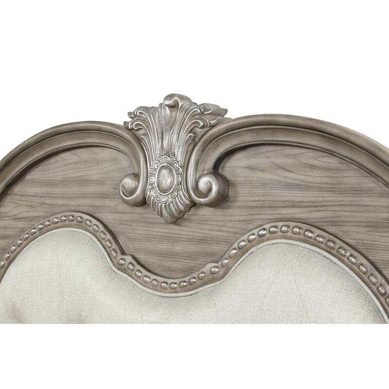 Lucca Gray Wood Frame Bed