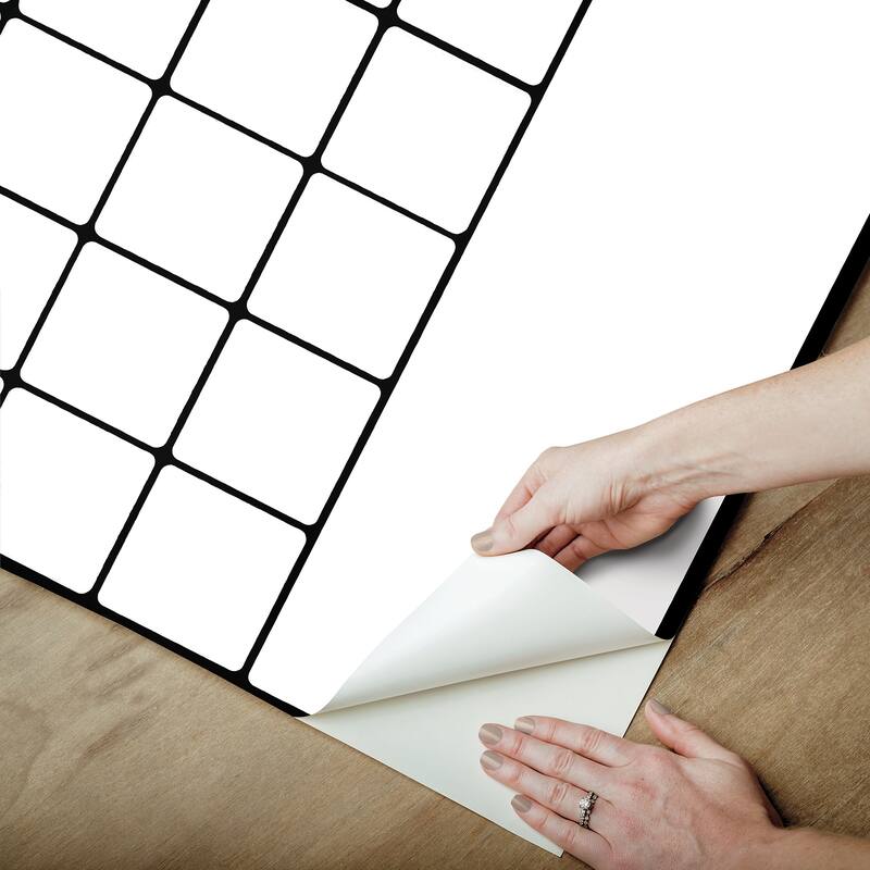 WallPops Black & White Dry Erase Calendar