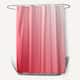71 x 74-inch Coral Ombre Shower Curtain - Red