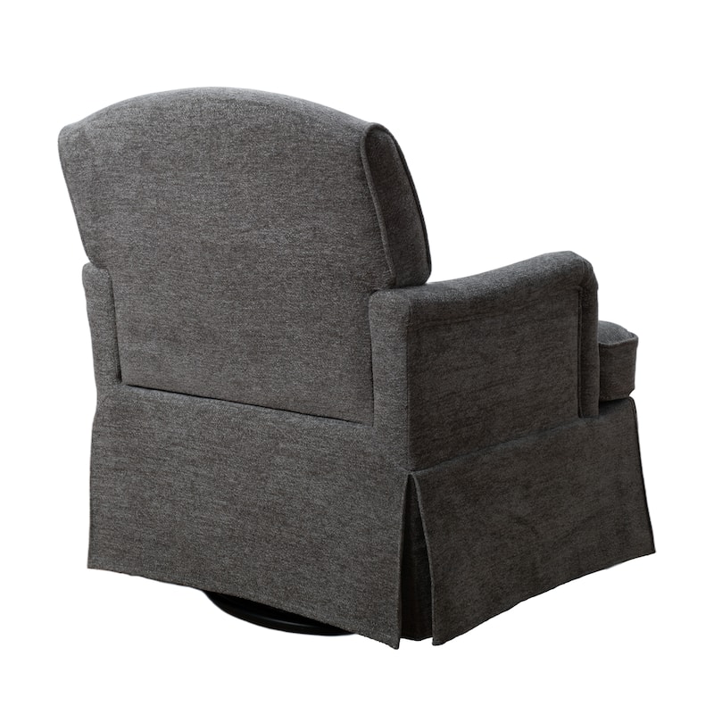 Art Leon Upholstered Swivel Accent Armchair