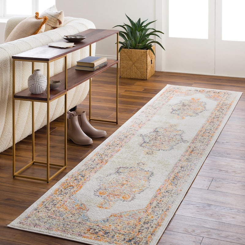 Livabliss Hari Vintage Persian Area Rug - Khaki - 2'7" x 7'3" Runner