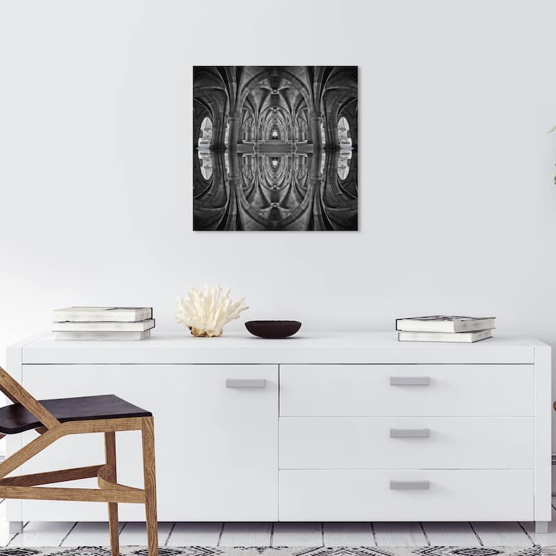 Wynwood Studio Canvas Architecture and Buildings Kale IV Gray and Dark Gray Modern & Contemporary Wall Art Canvas Print - 20 x 20
