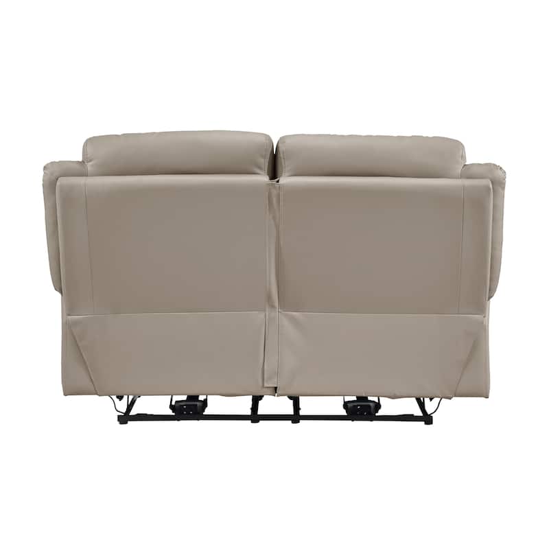 Garrey Leather 3-Piece Power Double Reclining Living Room Sofa Set