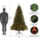 Pre-lit Christmas Tree 7.5ft Artificial Hinged Xmas Tree with 400 Pre ...