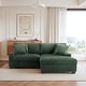 preview thumbnail 37 of 116, Modular Armchair and Ottoman Set with Adjustable Headrest, Flannel Upholstery