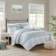 preview thumbnail 2 of 47, Madison Park Caralie 4 Piece Seersucker Quilt Set with Throw Pillow