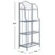 preview thumbnail 3 of 53, SAFAVIEH Amaris Victorian Wrought Iron 4-Tier Outdoor Bakers Rack. - 25" W x 15" D x 63" H