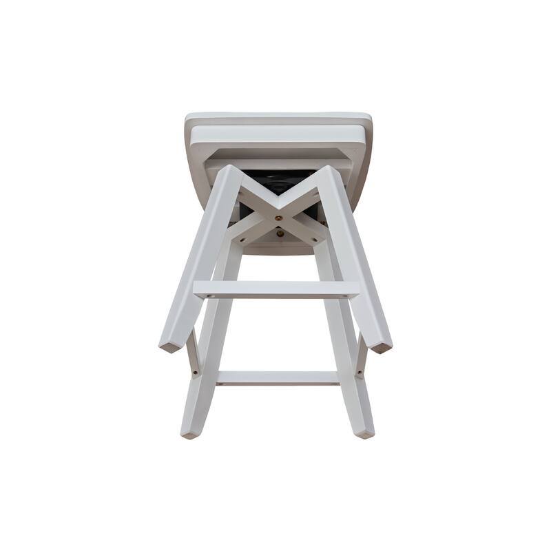 San Remo Counter Height Stool with 24 in. H Swivel Seat
