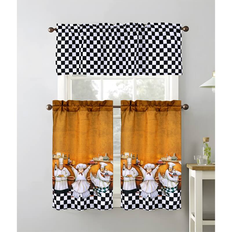 Cucina Chef Kitchen Curtain Set
