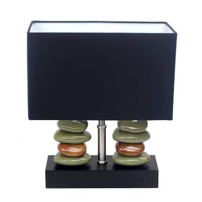 Lalia Home 14" Contemporary Tranquil Stone Table Lamp - 14
