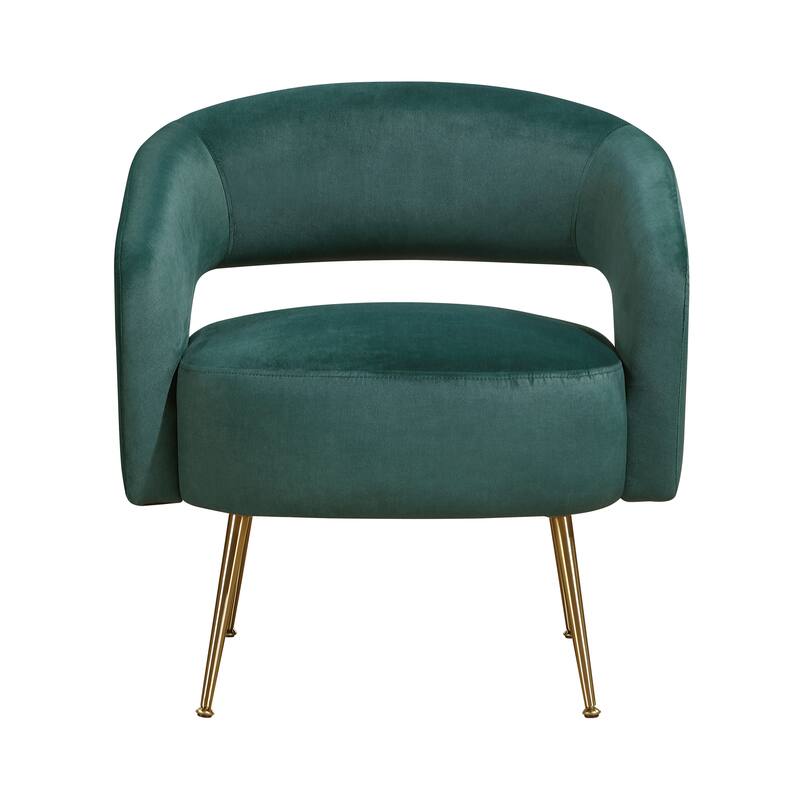 Sonoma 27.5" Velvet Accent Chair - Gold Finish Metal Legs