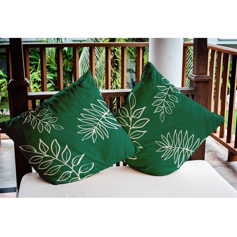 Fern Leaves Decorative Indoor/Outdoor Pillow