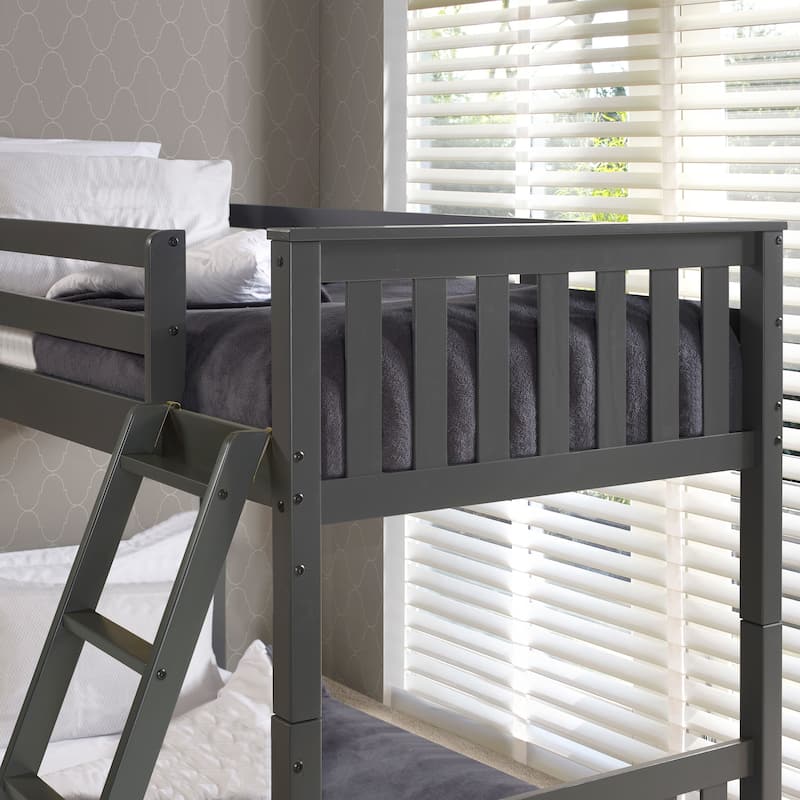 Wood Twin-over-twin Bunk Bed