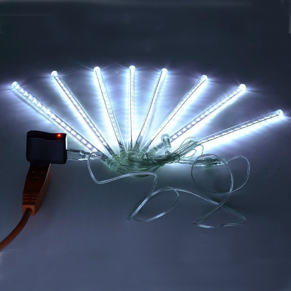 Shop Agptek 8 30cm Tube 144 Led Colorful Meteor Shower Rain