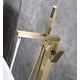 preview thumbnail 3 of 3, brushed gold floor mount tub filler free standing - 8' x 10'