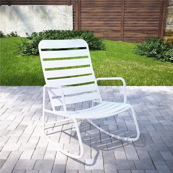 Novogratz Poolside Collection Roberta Outdoor Rocking Chair Overstock 26280272