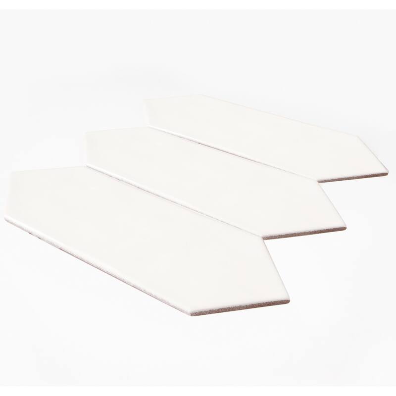 Forio 4" x 12" Picket Glossy Porcelain Mosaic Tile