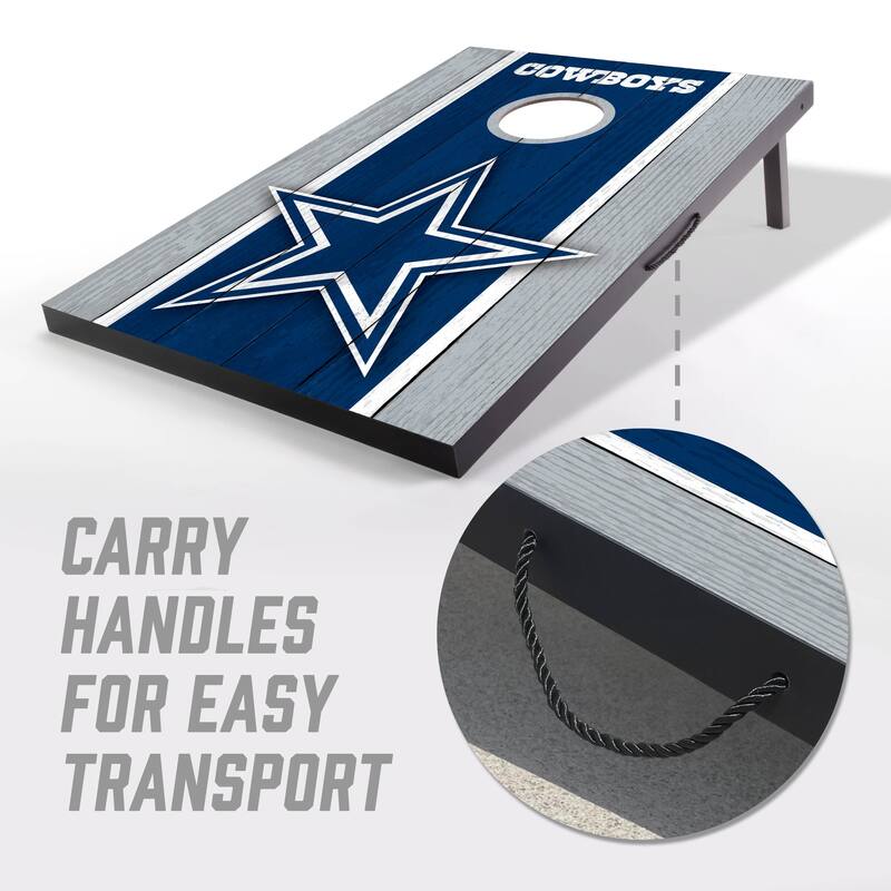 Dallas Cowboys NFL Compact 2x3 Tailgate Cornhole Board Set